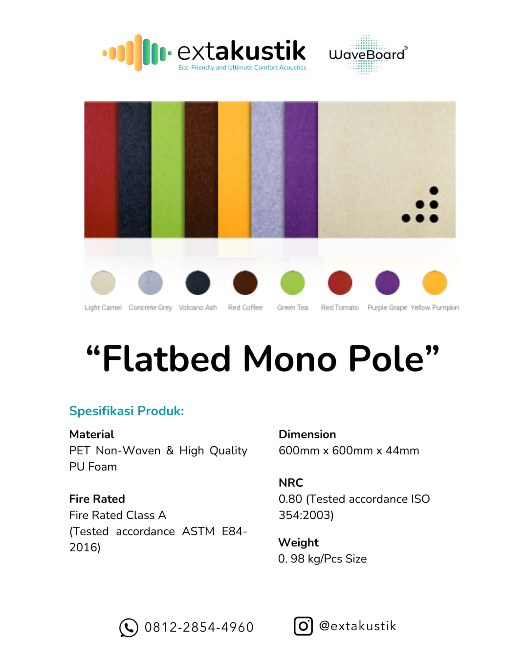 WAVEBOARD FLATBED COSMO MONO POLE (EXTAKUSTIK) WAVEBOARD FLATBED COSMO MONO POLE (EXTAKUSTIK)